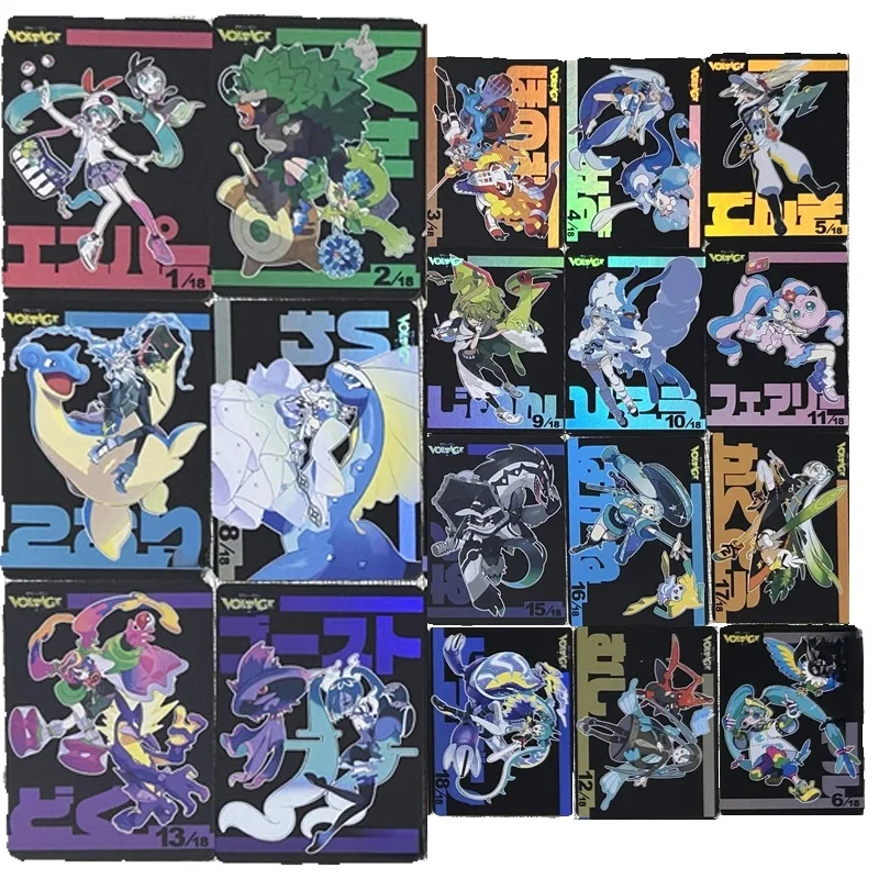 Carte à collectionner Anime, Hatsune, ku, Jigglypuff, Lapras, Flygon, Dragapult, Scizor, DIY Flashcard, Toy Birthday Gift