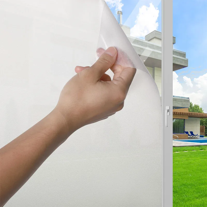 Window Privacy Film Static Adhesive Tape Wallpaper Sticker Heat Insulation UV Resistant Bathroom Available Frosted Inviscid