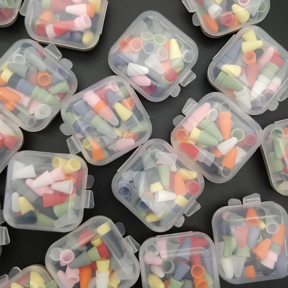 50 pièces/ensemble pointe couverture pour Apple crayon 2ème 1ère génération pointe étui couleur bonbon stylet stylo Point manchon Silicone housse de protection