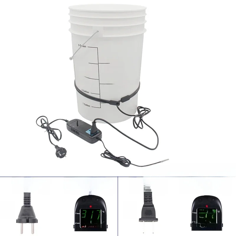 Regulator temperatury fermentacji Homebrew + pas grzewczy do piwa, wina i alkoholu 25W 220V/110V wtyczka EU/US — zdjęcie 2