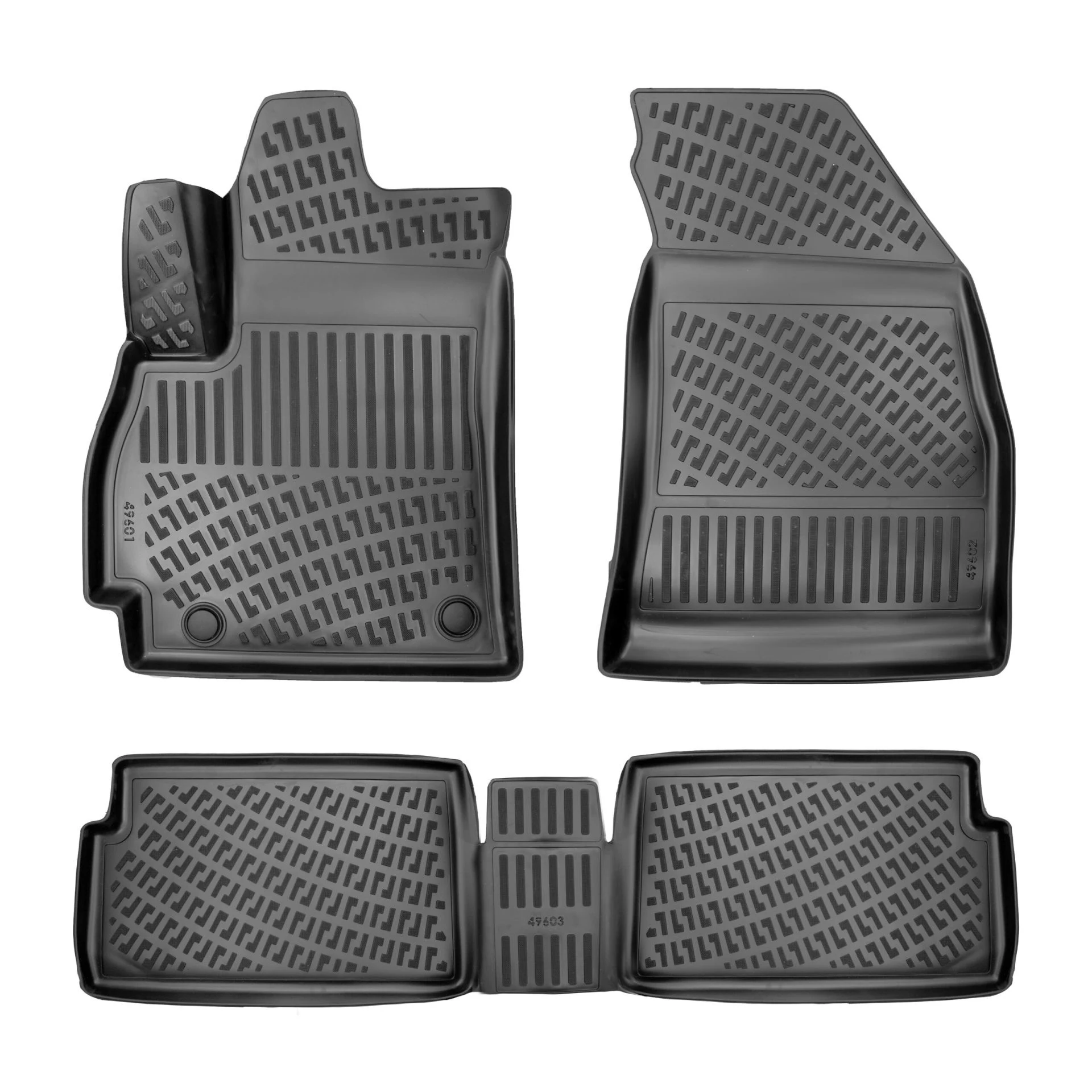 Floor Mats + Cargo Trunk Liner Fits Chery Omoda 5 2022-2024 Set - All Weather Maximum Coverage - Water Resistance