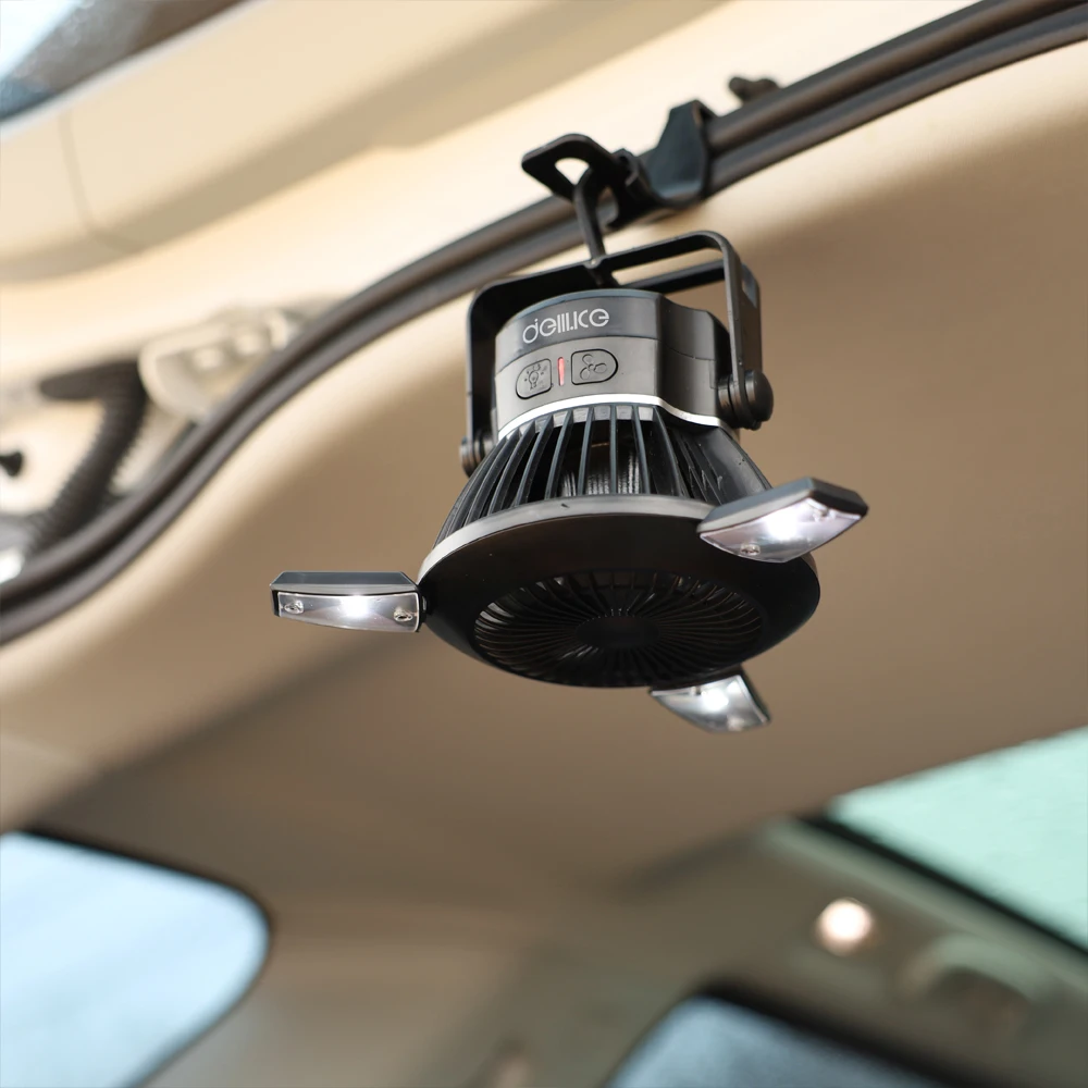 مروحة قماش القنب اللاسلكية المحمولة للتخييم من Deluce Dlf-Pcp71Nk