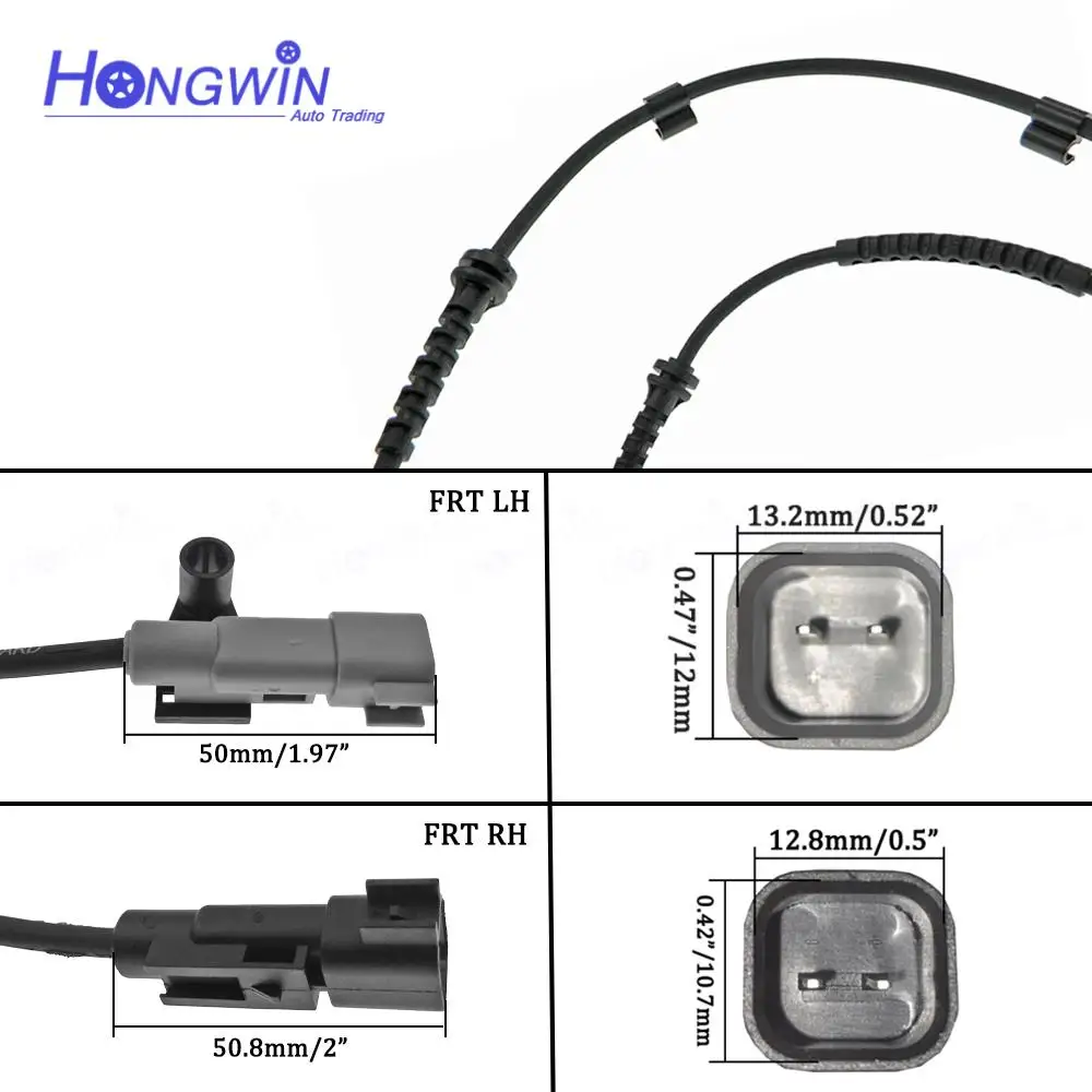 94544448 94544449 94544450 94544451 Front Rear Left & Right ABS Speed Sensor For Chevrolet Aveo Sonic 1.4L 1.6L 1.8L 2012-2016