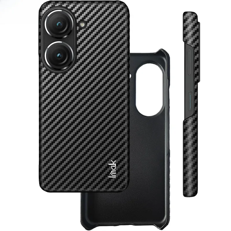IMAK Panel tylny z włókna węglowego do telefonu Asus Zenfone 9 10 5G, twarda obudowa PC, smukła, matowa, odporna na wstrząsy, Zenfone9 10 Coque — zdjęcie produktu 7