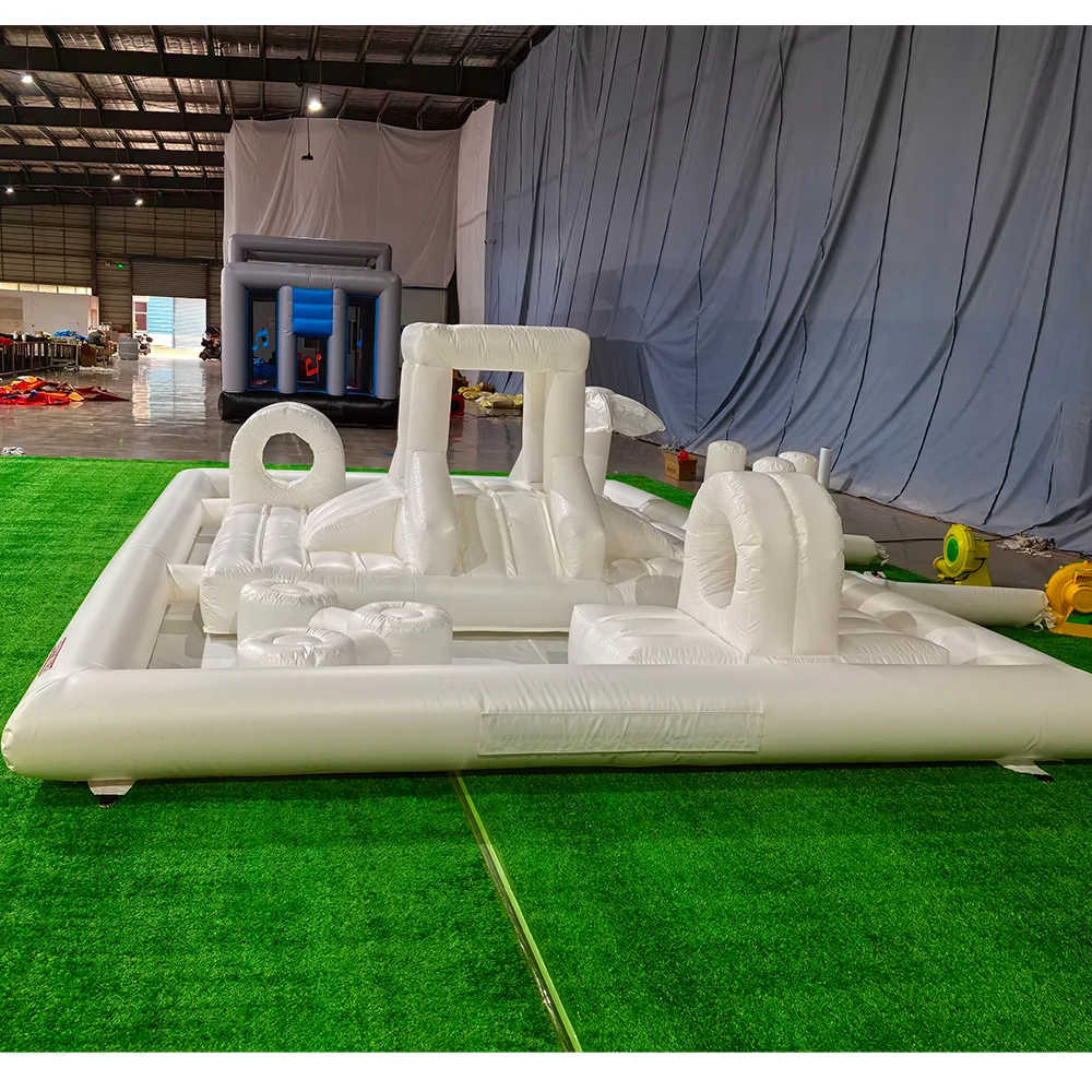 Kids Bouncy Castle Bouncer Obstacle Bounce House Water Slide Pool Inflatable Splash Pad Water Park Equipment Soft Play for Party