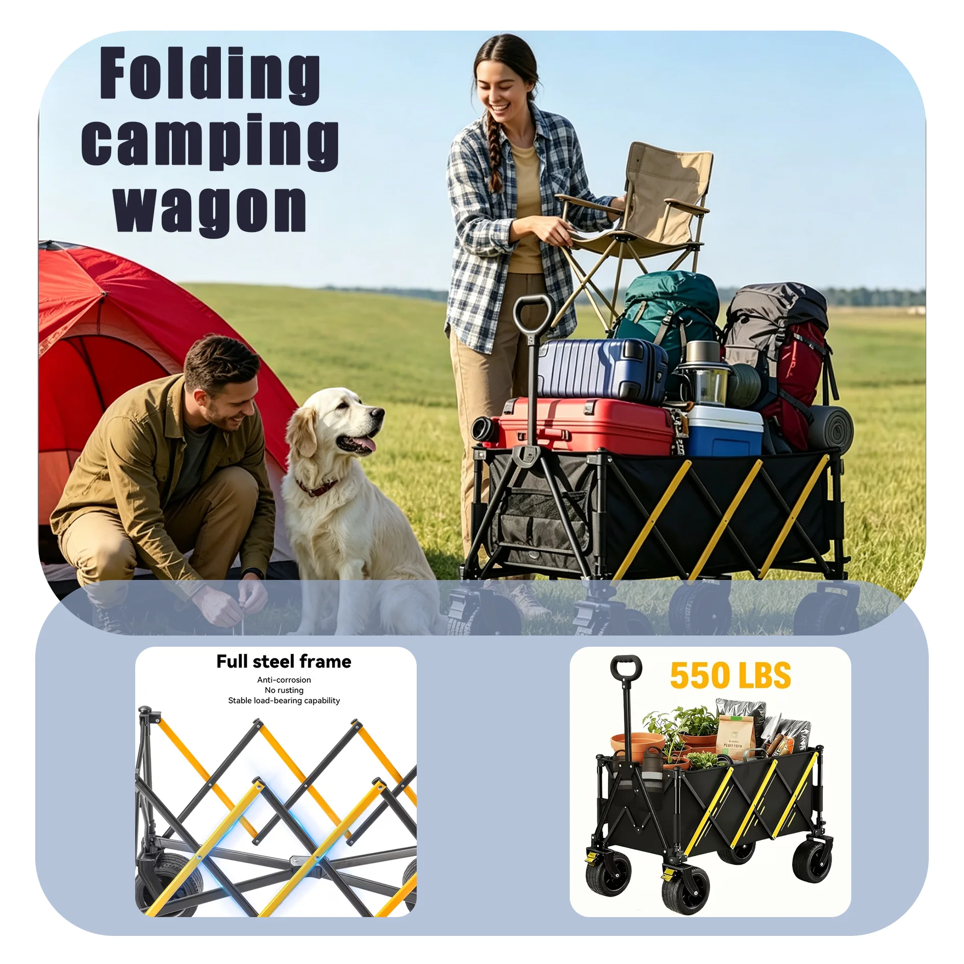 Carro Plegable Ultra Compacto, - Sports Equipment Trolley reseña y precio