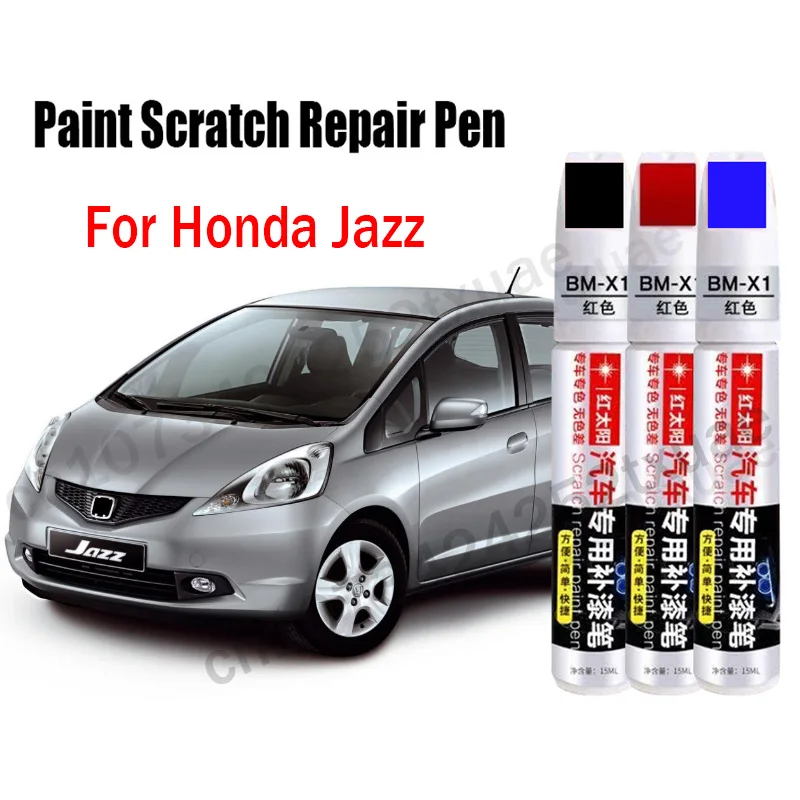 Pluma reparadora de arañazos de pintura de coche para Honda Jazz negro blanco rojo azul gris plata accesorios de cuidado de pintura