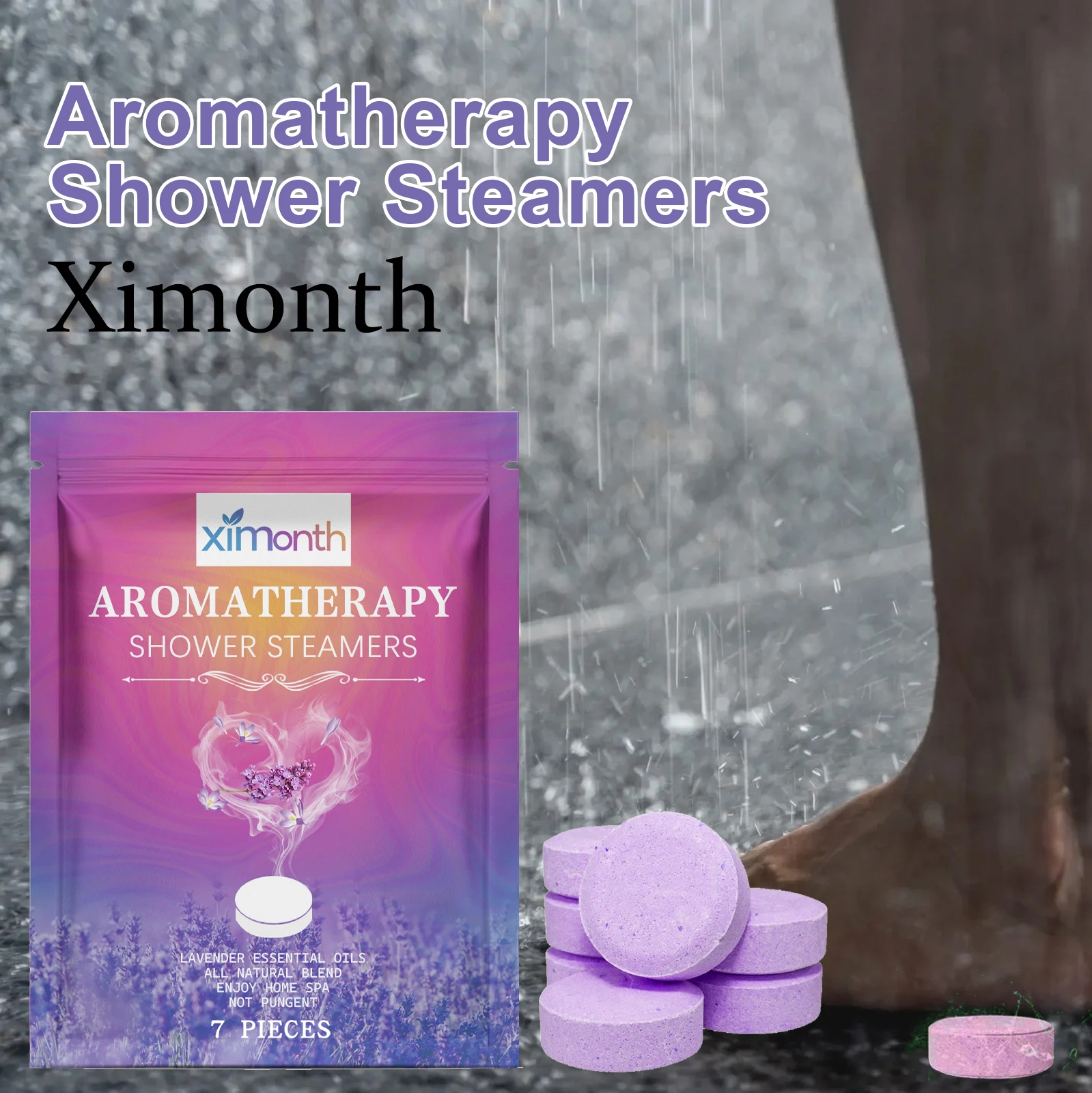 

Ximonth Body Bathing Tablets Lasting Foral Fragrance Body Cleaning Reduce Fatigue Relaxing Muscle and Mood Bathing Tablets