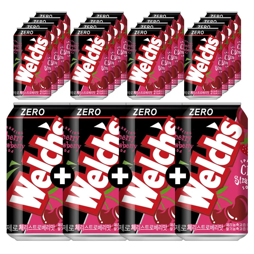 [dg102]welchs zero soda cherry strawberry 355ml x30 cans