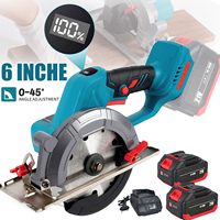 6 Inch Brushless Circular Saw Compact Cordless Electric Saw Wood Metal Ceramic Tiles Cutter Power Tool For Makita 18V Battery