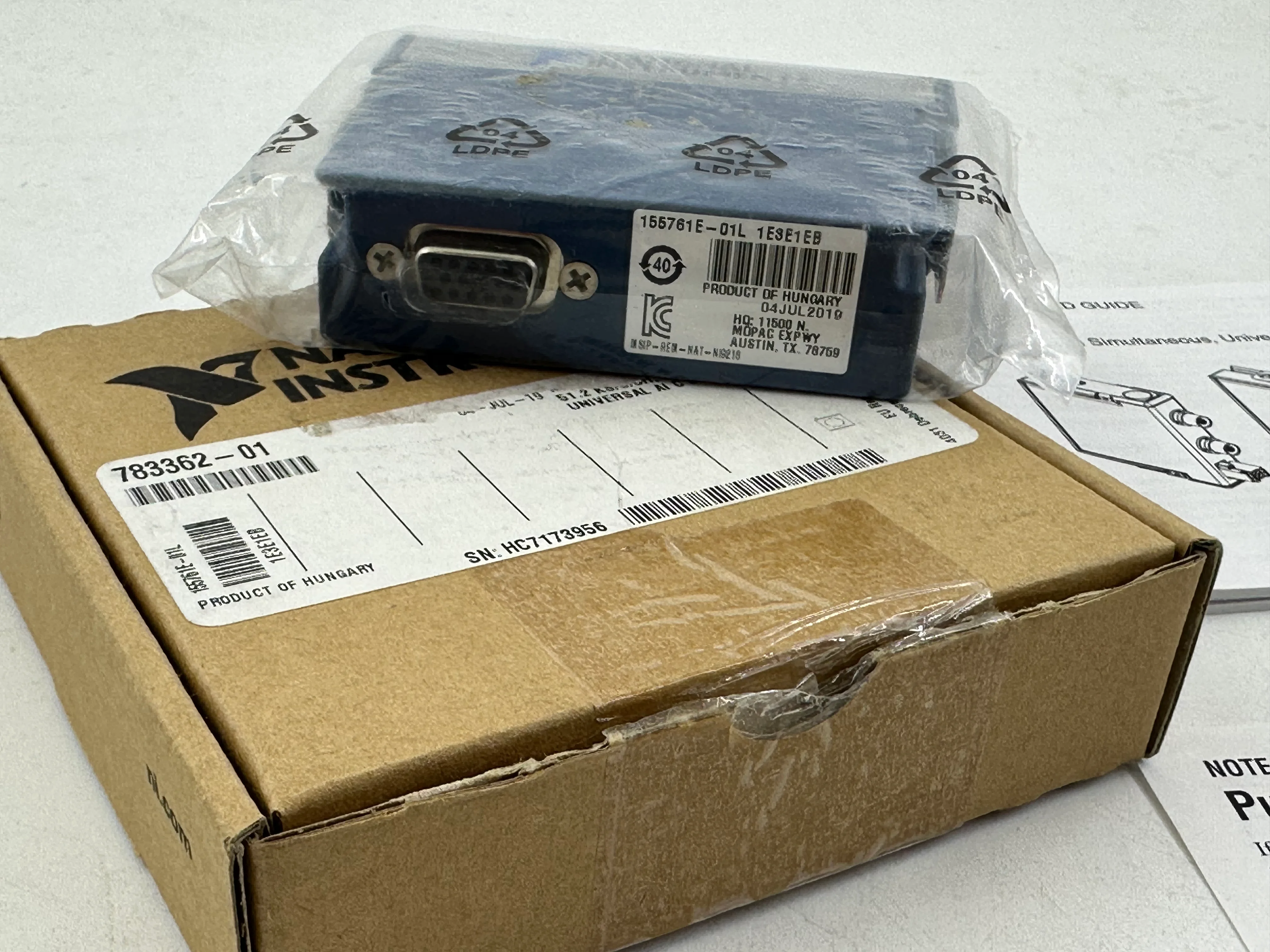 National Instruments NI 9218 NI-9218 FAST SHIPPING PN:783362-01