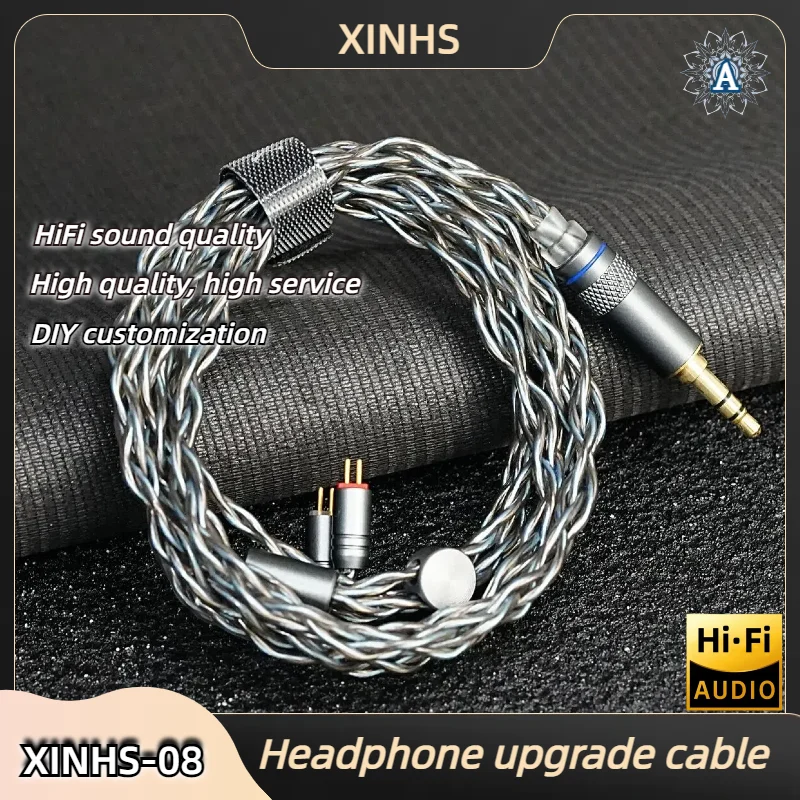 4-Core Single Crystal Copper HiFi Earphone Upgrade Cable 0.78mm MMCX QDC Suitable for QKZ HBBZXTAS16PROZSN PRO X