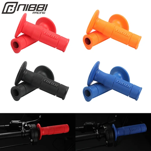 Imagen 1 del producto NIBBI-empuñaduras de mano para motocicleta de 7/8 "", manillar Universal de 22mm y 24mm, empuñadura de goma para Motocross
