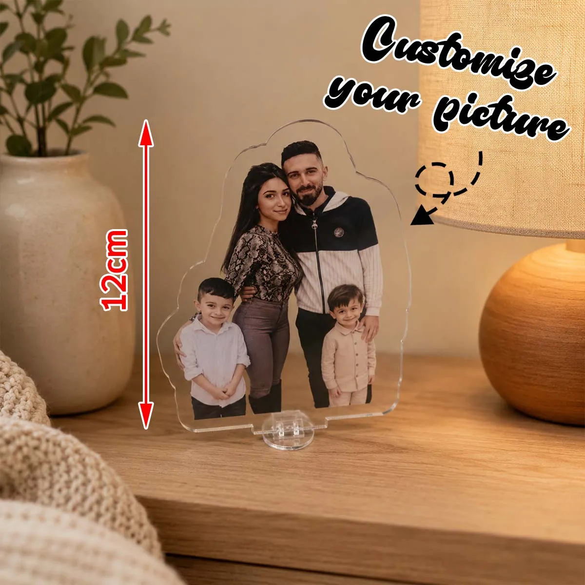 Custom 2D Acrylic Pet Desktop Ornament | Upload Your Pet Photo | The Perfect Gift for Pet Lovers view 4