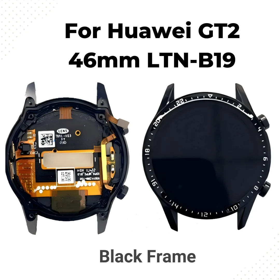 Für Huawei Watch GT2 46mm LTN-B19 LCD-Bildschirm-Ersatz Touch-Display Digitizer Ohne Rahmen / Mit Rahmen – Detail 2