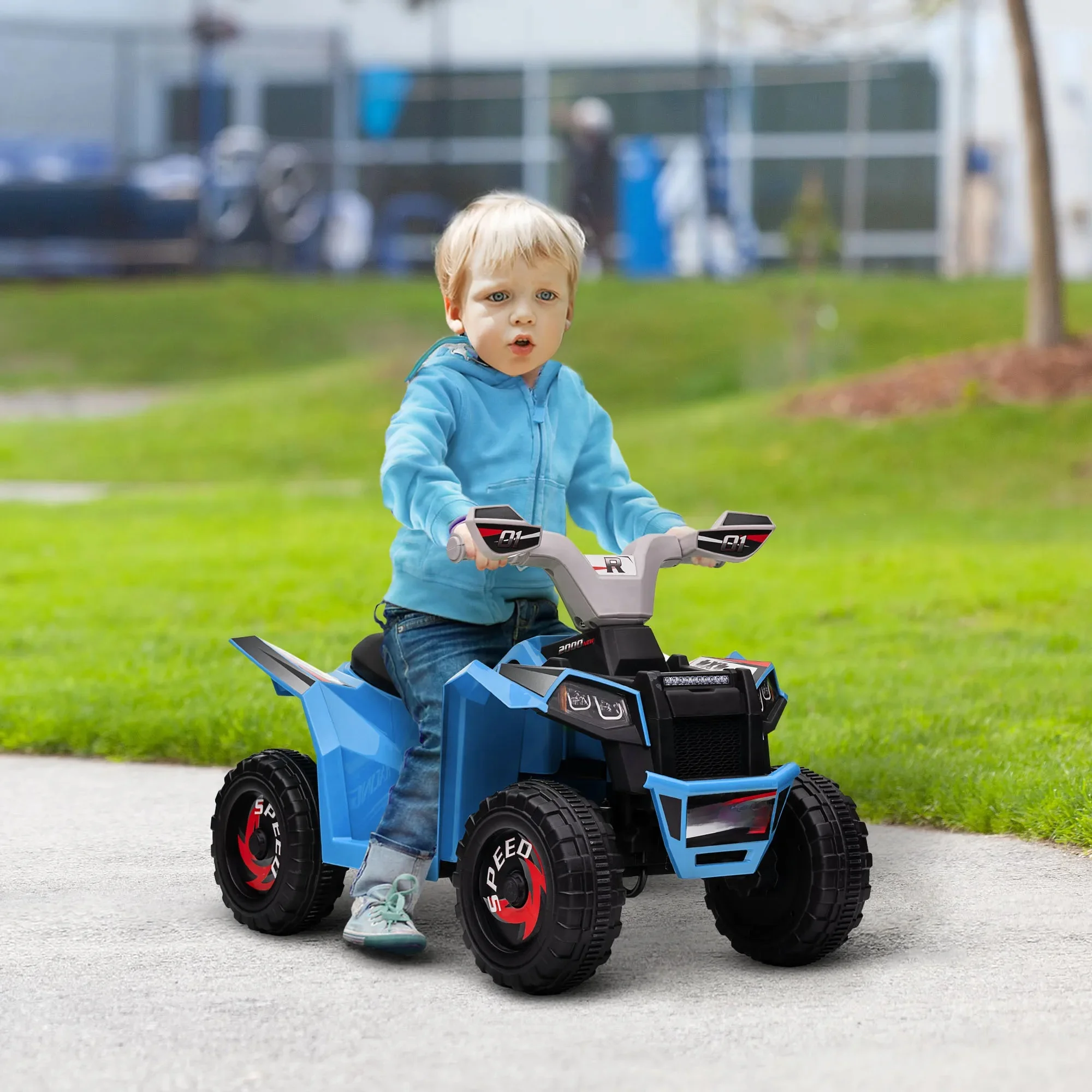 AliExpress HOMCOM Electric Quad Bike, 6V Kids Ride-On ATV, for Ages 18-36 Months