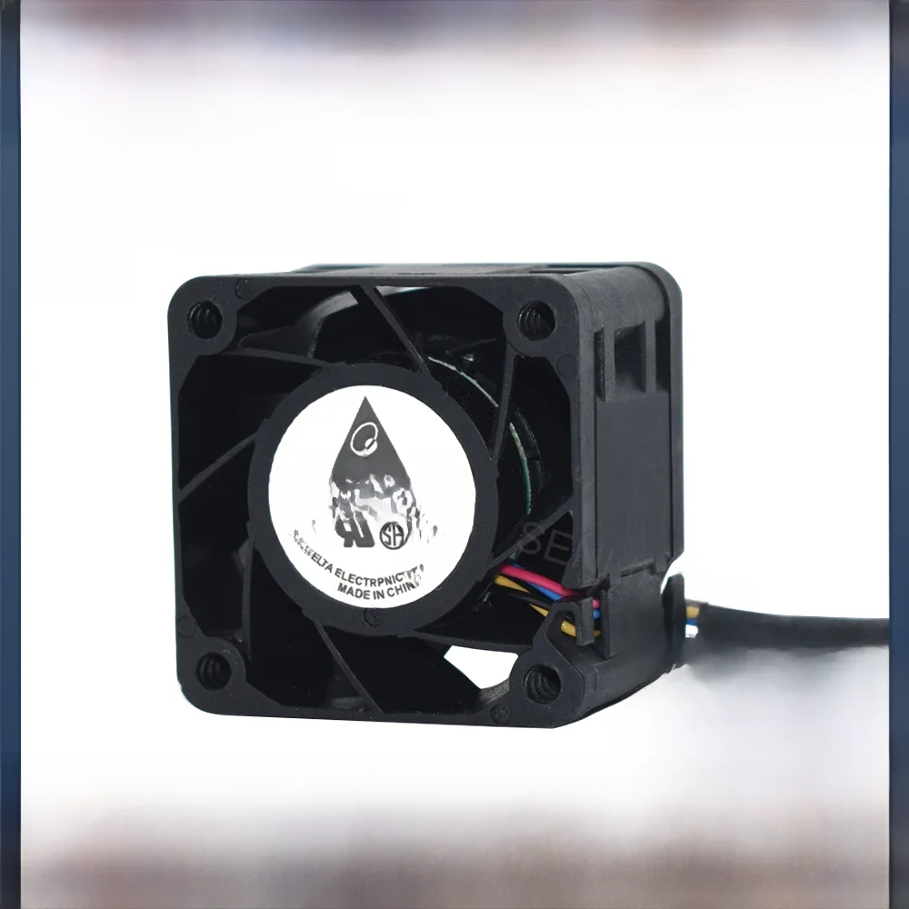 Nowy wentylator 4028 12V 2.1A 4PIN High Speed do samochodów radiowych Delta Racing FFB0412EN-00 25000 RPM 32.9 CFM 40X40X28mm z podwójnym łożyskiem kulkowym — zdjęcie 2