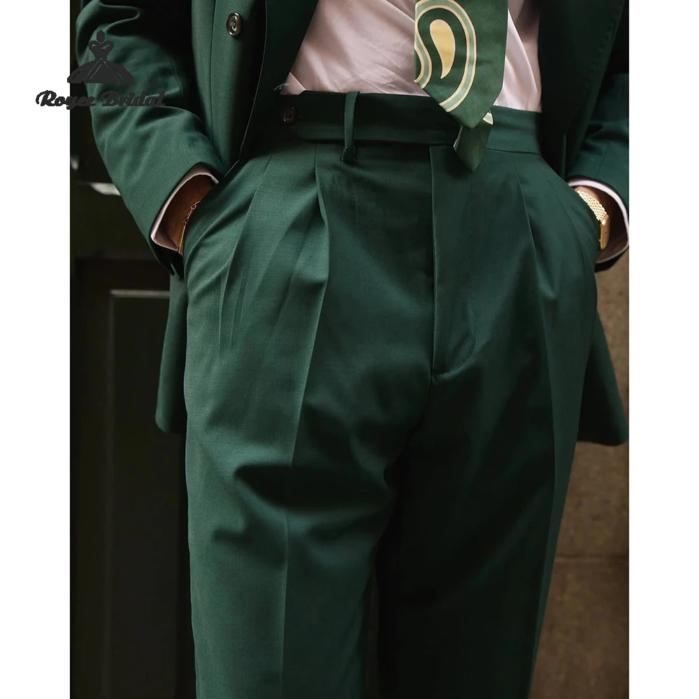 Dwuczęściowy garnitur męski na wesele 2026, dwurzędowy, z klapami szpiczastymi, garnitur wieczorowy biznesowy, szyty na miarę, trajes para hombre