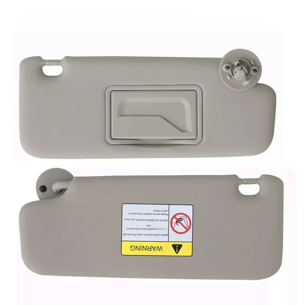Osłona przeciwsłoneczna szara po lewej stronie kierowcy z lusterkiem kompatybilna z CHEVROLET Sonic Spark 2011-2022 Wymień 95091732 , 42481829 — zdjęcie 2