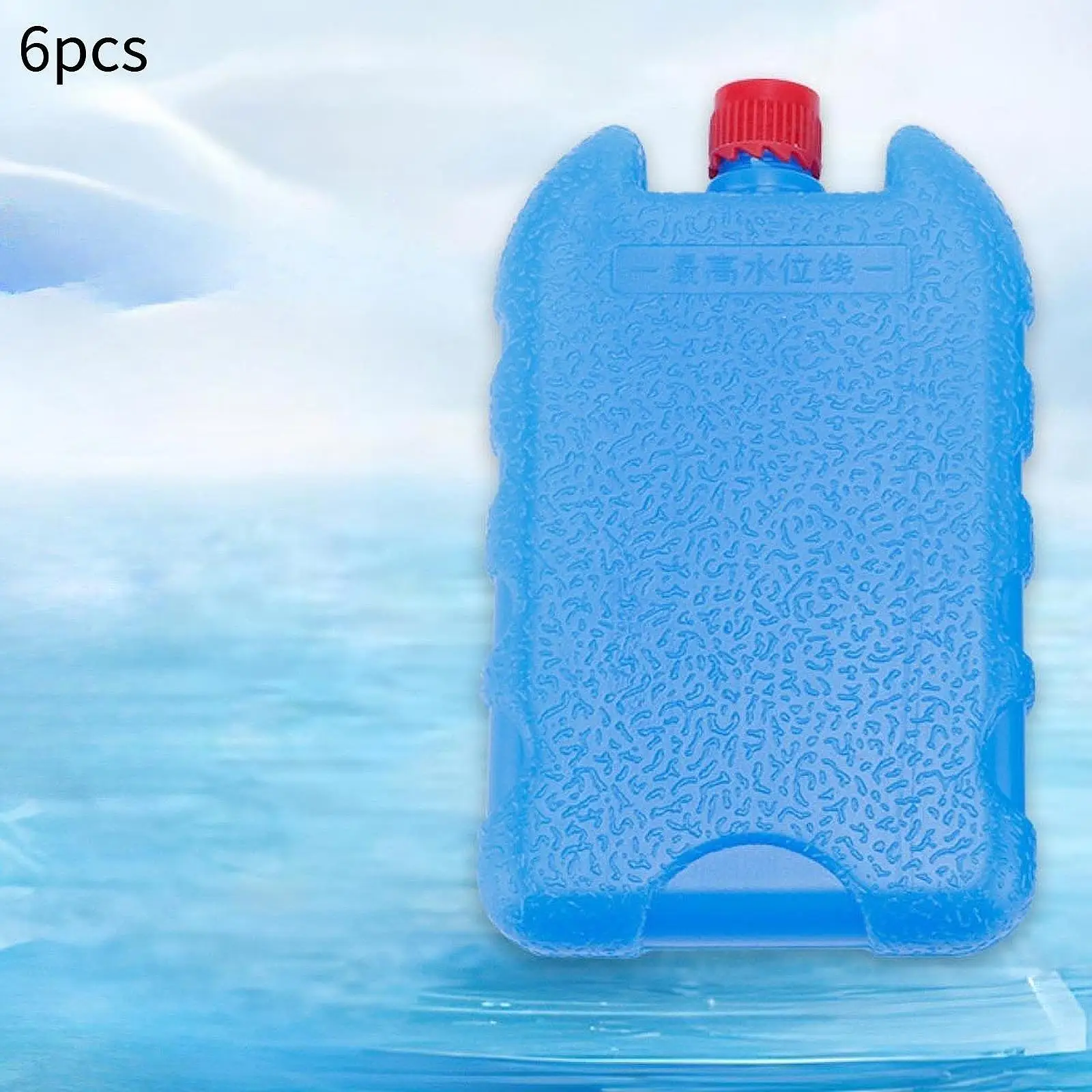 6Pcs Ice Blocks Cooling Reusable Ice Packs Efficient Sturdy Leakproof Ice Boards Simply Stays Frozen for Outdoor Cool Box Longer