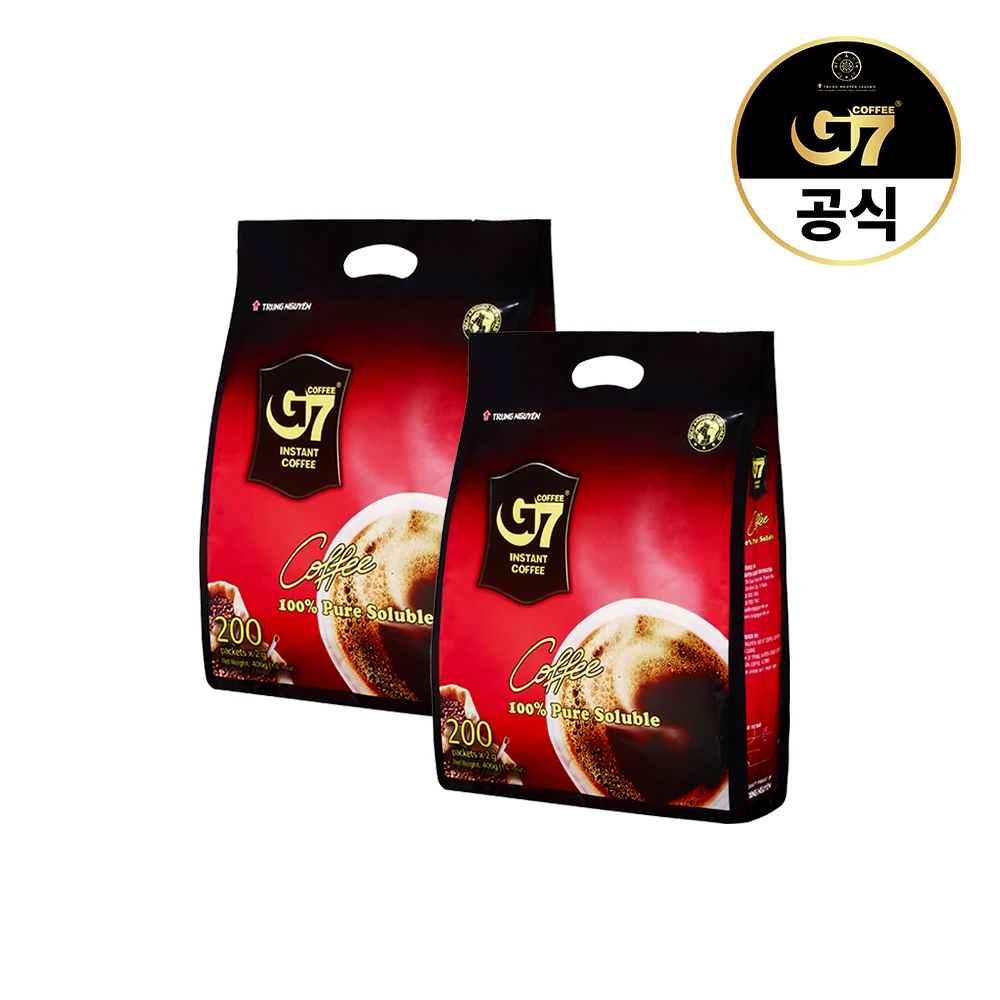 * G7 Vietnamese coffee pure black 2G x 400 intervention *