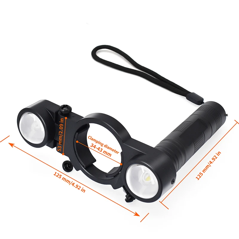 Spraying Machine Light Portable for Universal Paint Gun Light With Warm/White TwoColor Light Rechargeable Sprayer Auxiliary Lamp