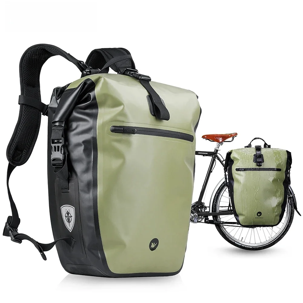 AliExpress Rhinowalk Bike Side Bag Waterproof 27L Big Capacity Bicycle Rear Seat Pannier Pack Multifunctional Cycling Storage Bikepacking