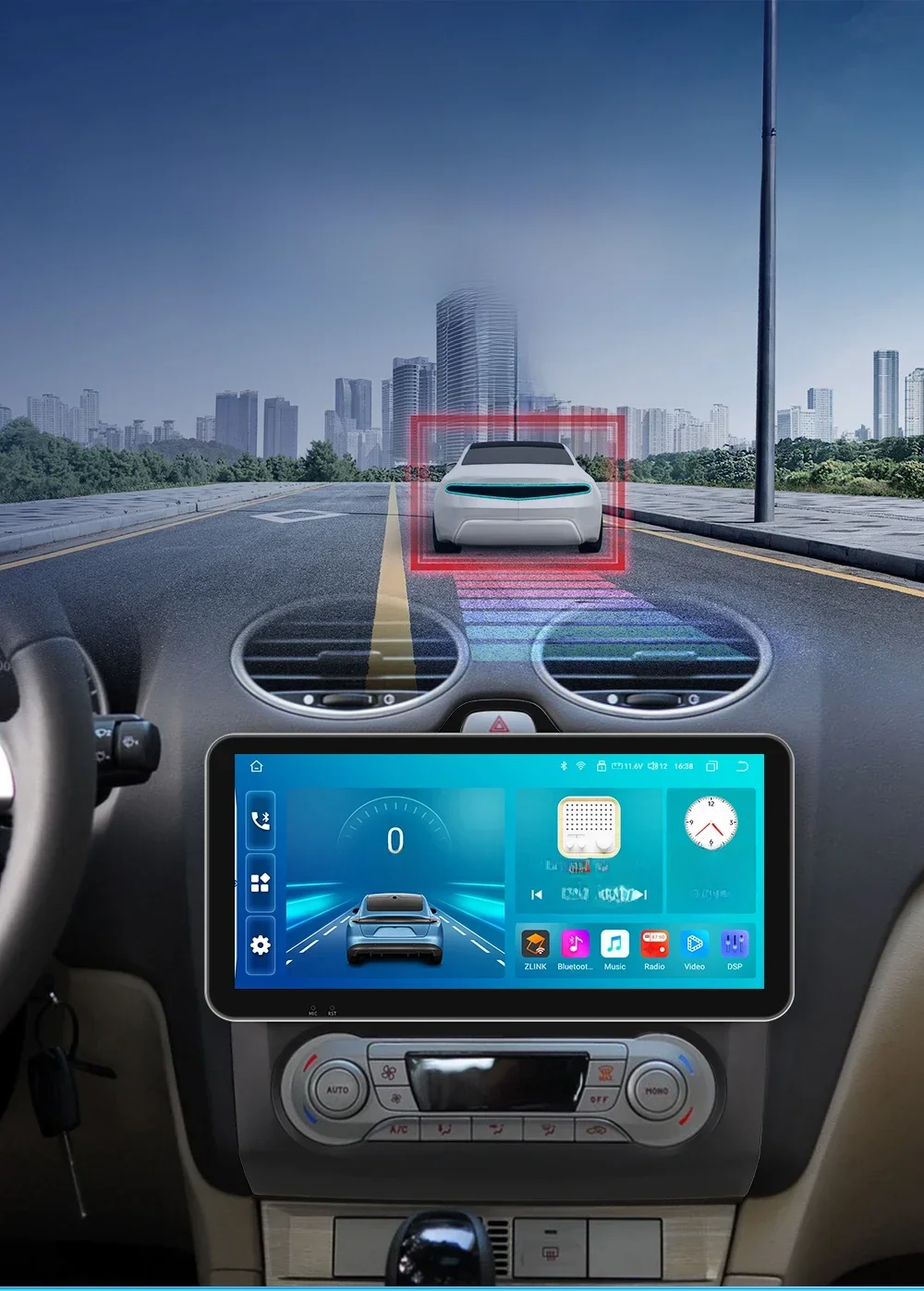 Android Autoradio para Ford Focus EXI EM 2004-2011, reprodutor de vídeo multimídia do carro, rádio