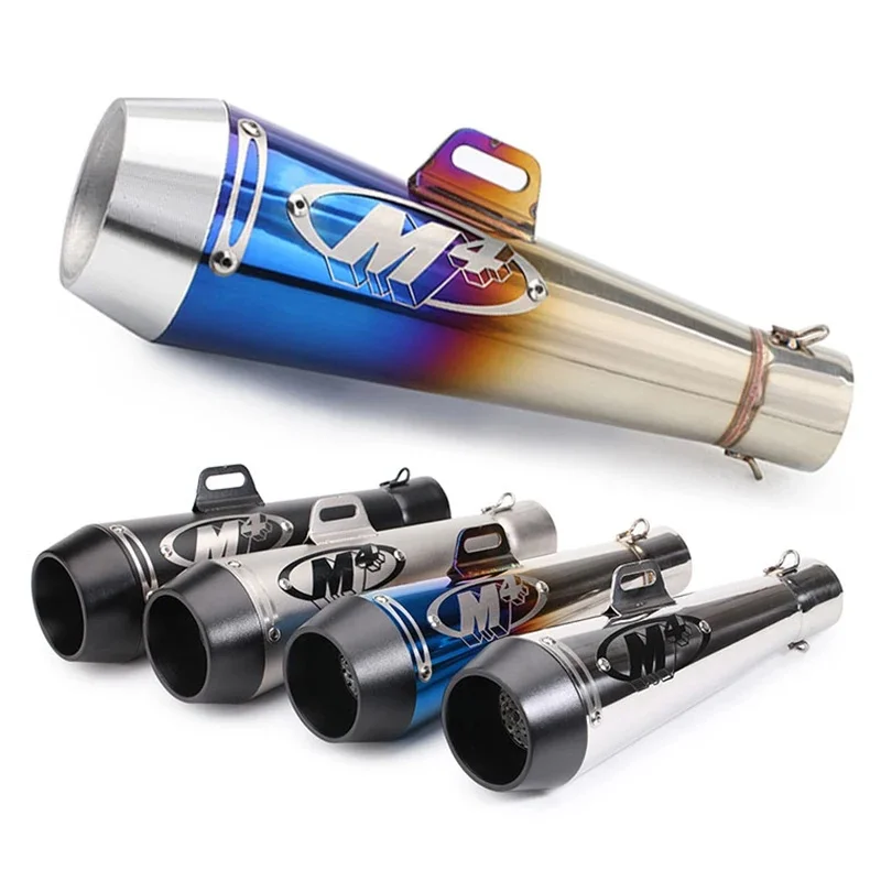 AliExpress NONE 51mm Universal Motorcycle Exhaust Modified Muffler Pipe Scooter Pit Bike Dirt Motocross
