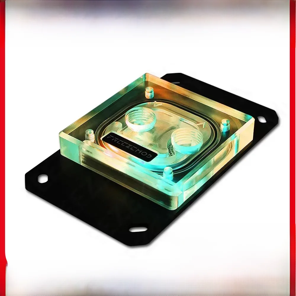 FREEZEMOD RYZEN Blok Wodny do Chłodzenia CPU AMD AM2 AM3 AM4 Akrylowy Waterblock AURA MOD Chłodzenie Cieczą PC Gamer 5V SYNC AMD-PM3D — zdjęcie 2