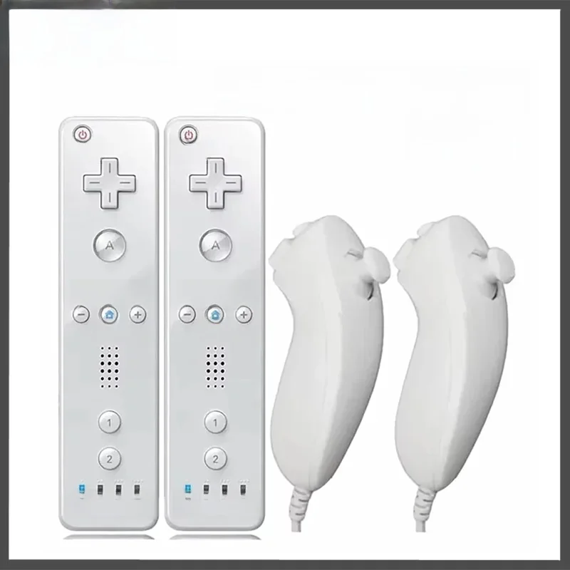 Un ensemble complet de télécommande avec contrôleur Nunchuck pour le contrôle des jeux Wii pour console Wii manette de jeu sans fil avec Motion Plus