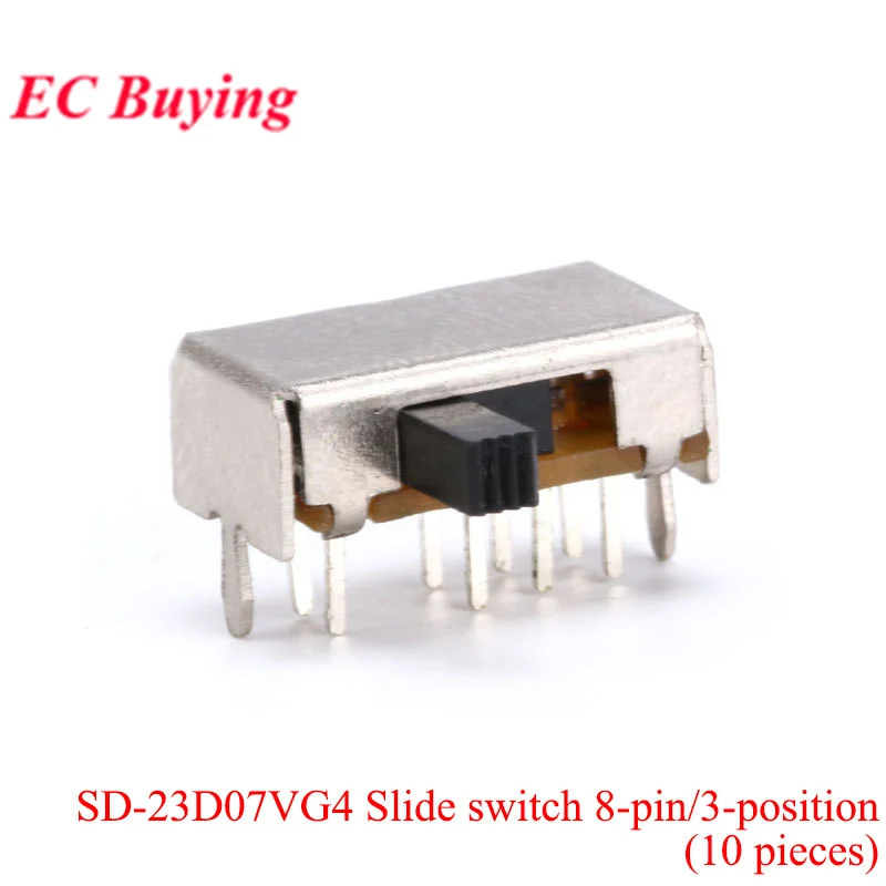 5–100 Stück Mikro-Power-Kippschalter, DIP-Ein/Aus, 1P2T, SPDT, SMD-Kippschiebeschalter, ein- und zweireihig, direkt eingesetzt, horizontal – Detail 23