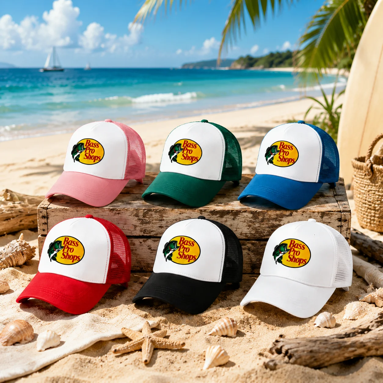 Trucker Cap Mesh - Bass Pro Shops Fileli Trucker Şapkası