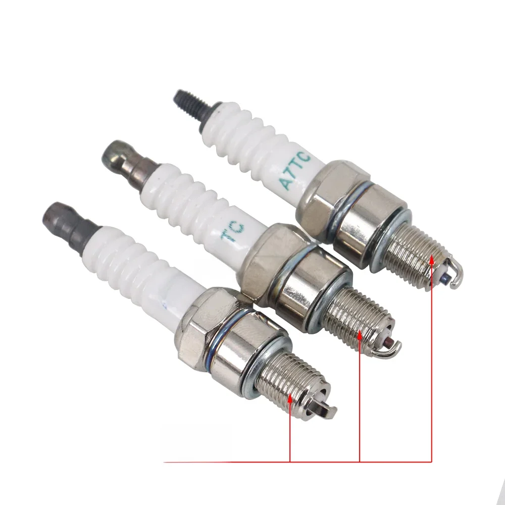 AliExpress HTBCCHB Motorcycle Spark Plug A7RTC A7TC For GY6 50cc 70cc 90cc 125cc 150cc Scooter ATV Quads Go Kart Dirt Bike Moped QMI157