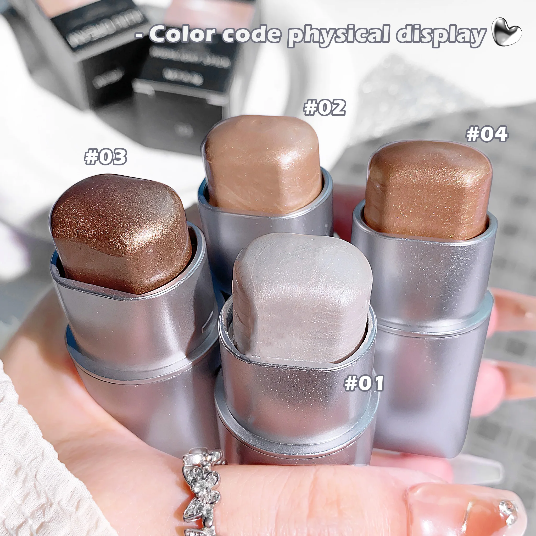 Clear Highlighter Stick Makeup Shimmer Bronzer Gloss
