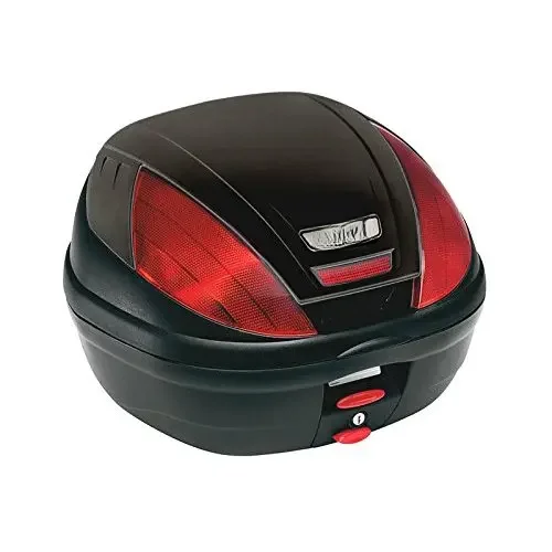 Givi E370N-39 litros traseiro monolock tronco para motocicleta incluindo grill com capa preta, carga