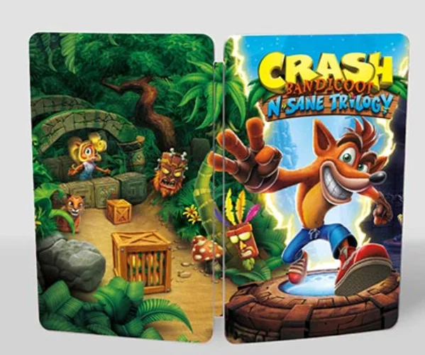 Crash Bandicoot N. Sane Trilogy para NS Steelbook FantasyBox (SOLO ESTUCHE)
