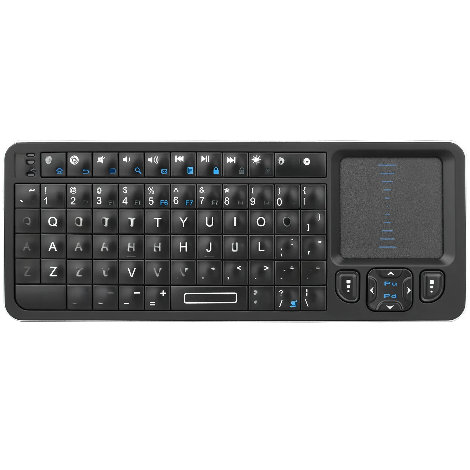 Rii K06 Mini Bluetooth-toetsenbord, 2,4 GHz draadloos toetsenbord met achtergrondverlichting en IR Learning Touchpad Android TV Box, Mac, laptop, Windows - afbeelding 2