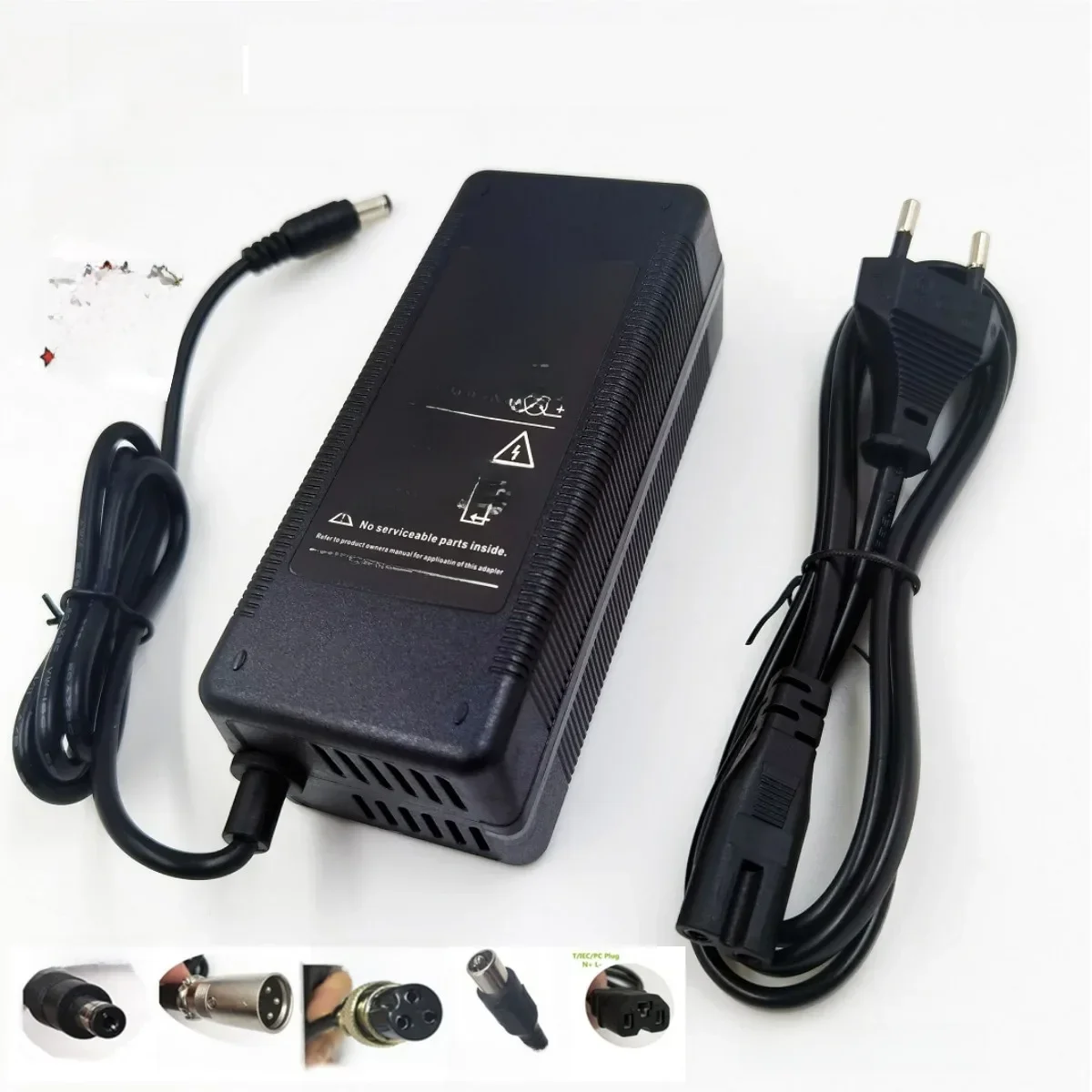 Ładowarka do baterii litowych 54.6V 2A, ładowarka 48V 13S do Kugoo G1, wysokiej jakości ładowarka do pakietów baterii Li-ion z wentylatorem — zdjęcie produktu 7