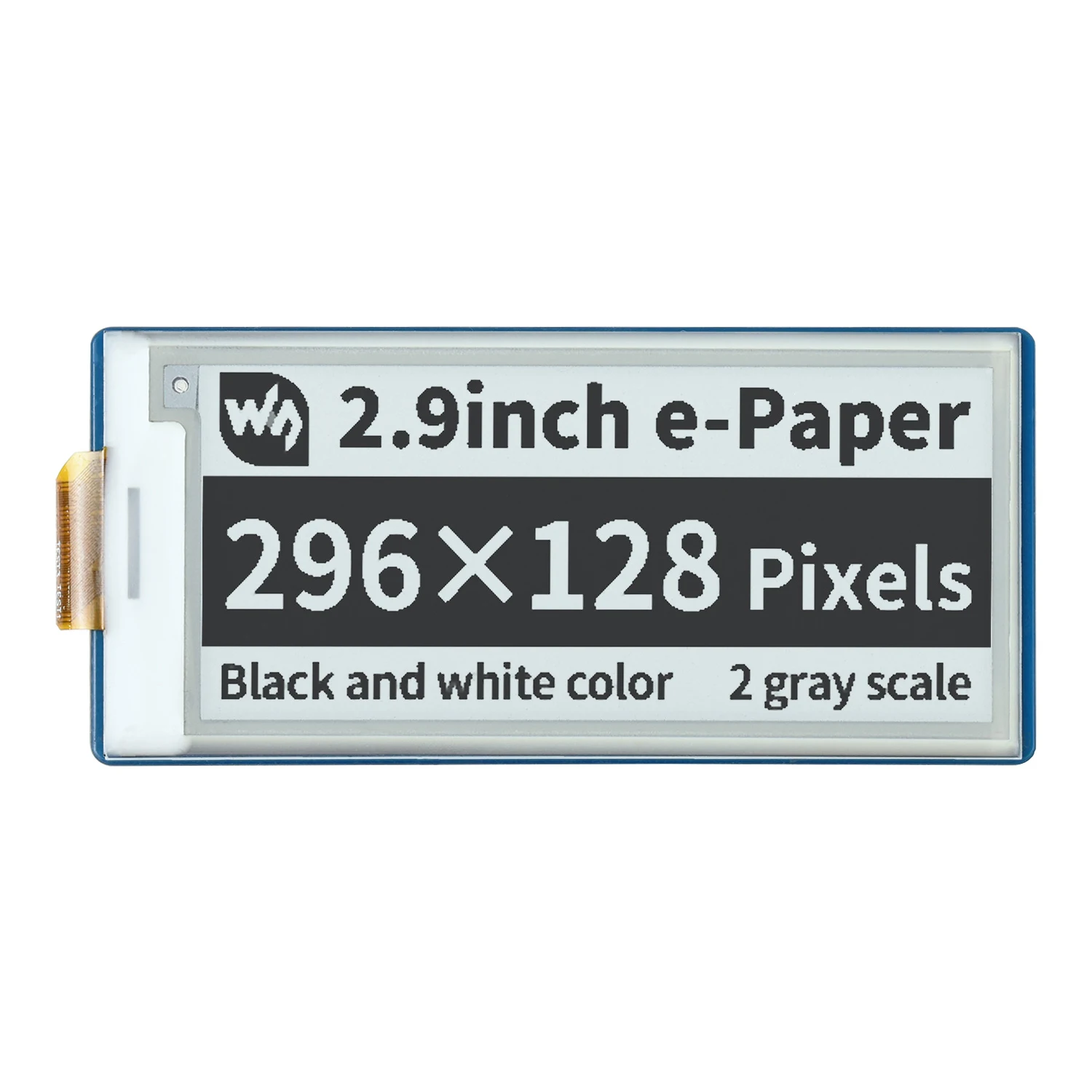 Módulo de tela de exibição e-ink epaper de 2.9 polegadas chapéu para rpi raspberry pi pico 2 w rp2040 placa de expansão rp2350 escudo de fuga