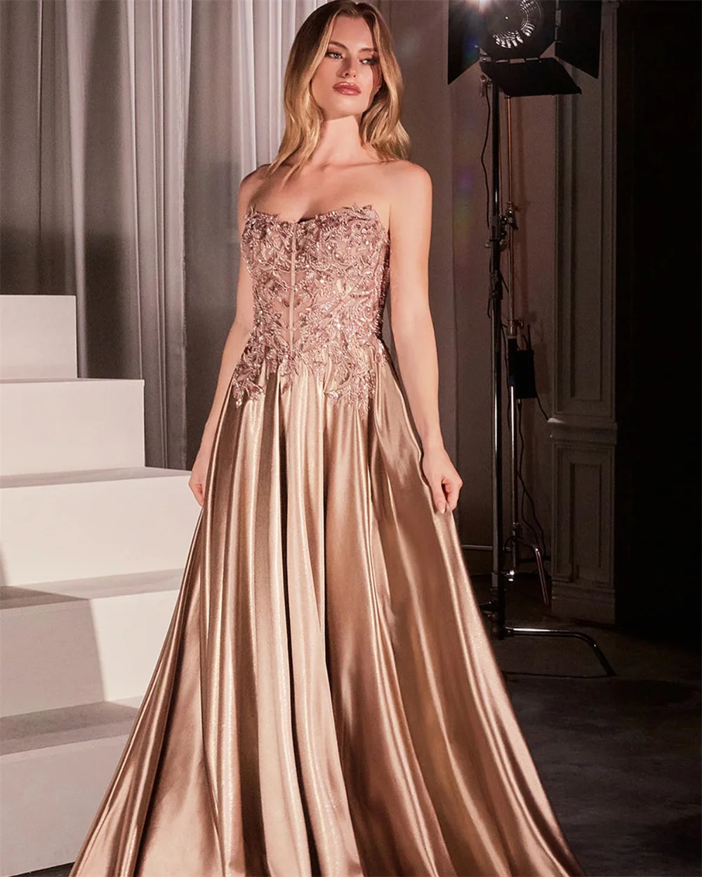 Kobe Customized Off the Shoulder Crystal Floral Pin A-line Prom Dresses Floor-length Elegant فساتين سهرات Simple Party Dresses