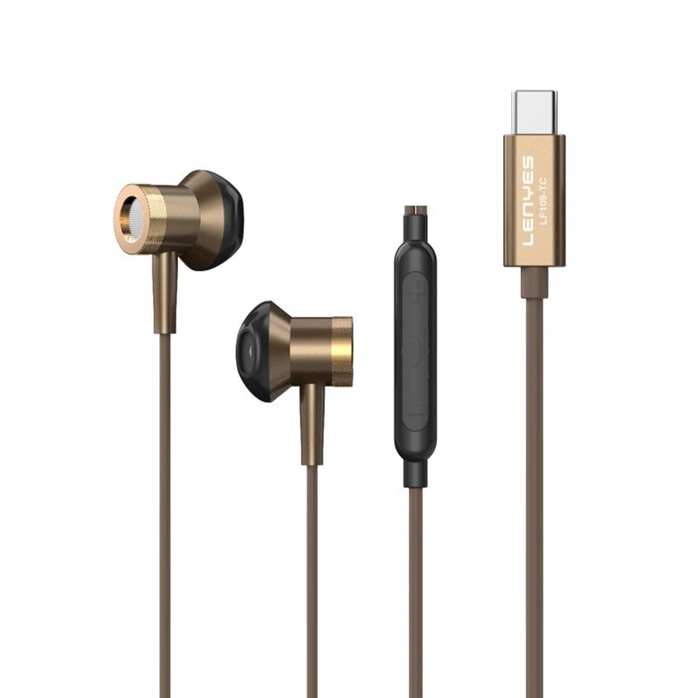 Auriculares Tipo-C Lenyes LF109-TC | Audio Digital Hi-Fi | Driver 14mm | Micrófono de Alta Sensibilidad