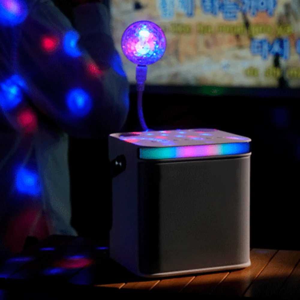 Iriver Bts-805 سماعة لاسلكية تعمل بالبلوتوث مكبر صوت كاريوكي حفلة منزلية ميكروفون مزدوج محمول