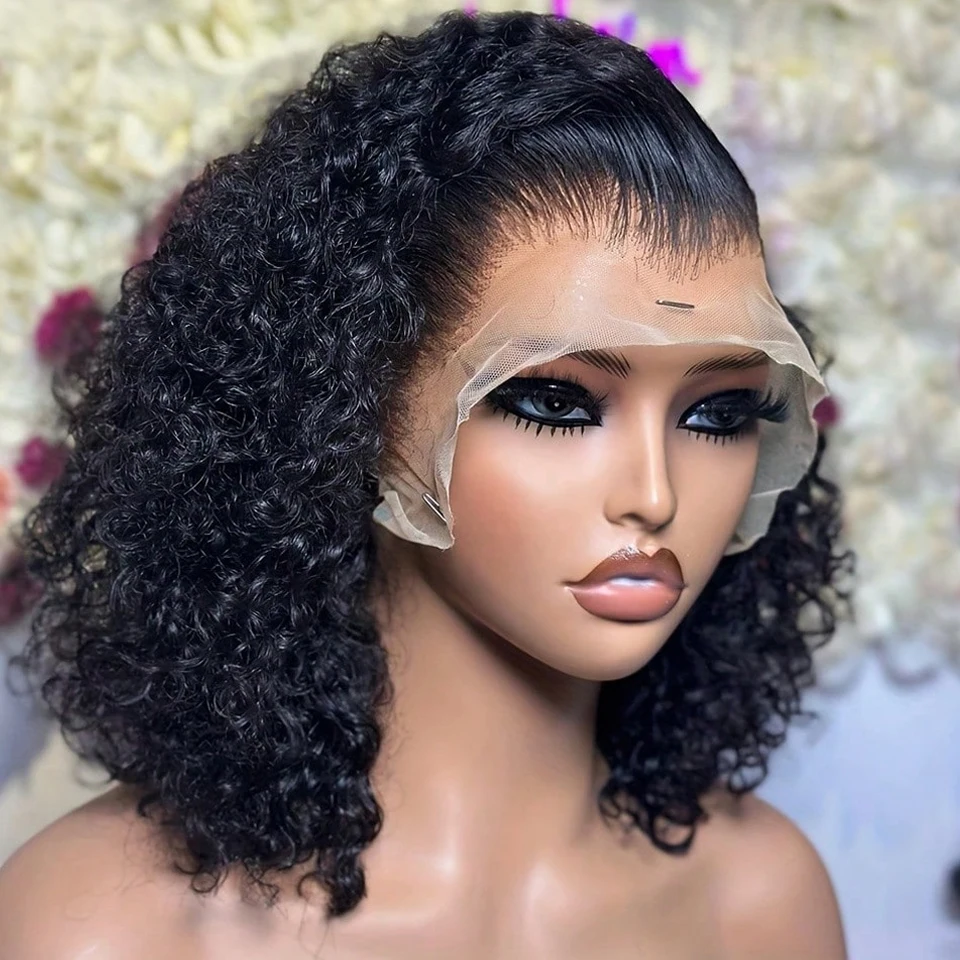 

Jerry Curly Wigs 13x4 HD Lace Frontal Wig Glueless Remy Human Hair 4x4 Lace Closure Wig Human Hair Wigs Virgin Hair for Women