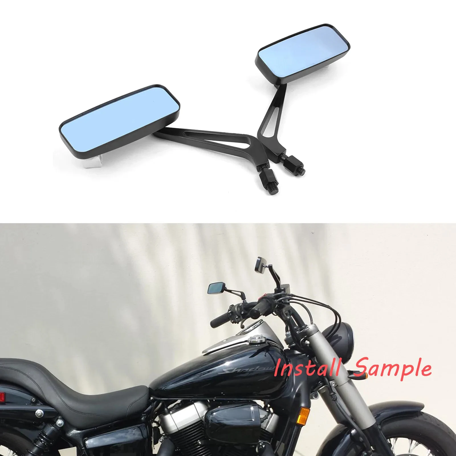 Motorcycle Rearview Mirror Aluminum Alloy Mirror Universal 8MM 10MM For Suzuki Boulevard M109R Yamaha XSR700 XSR155 XSR400 Honda