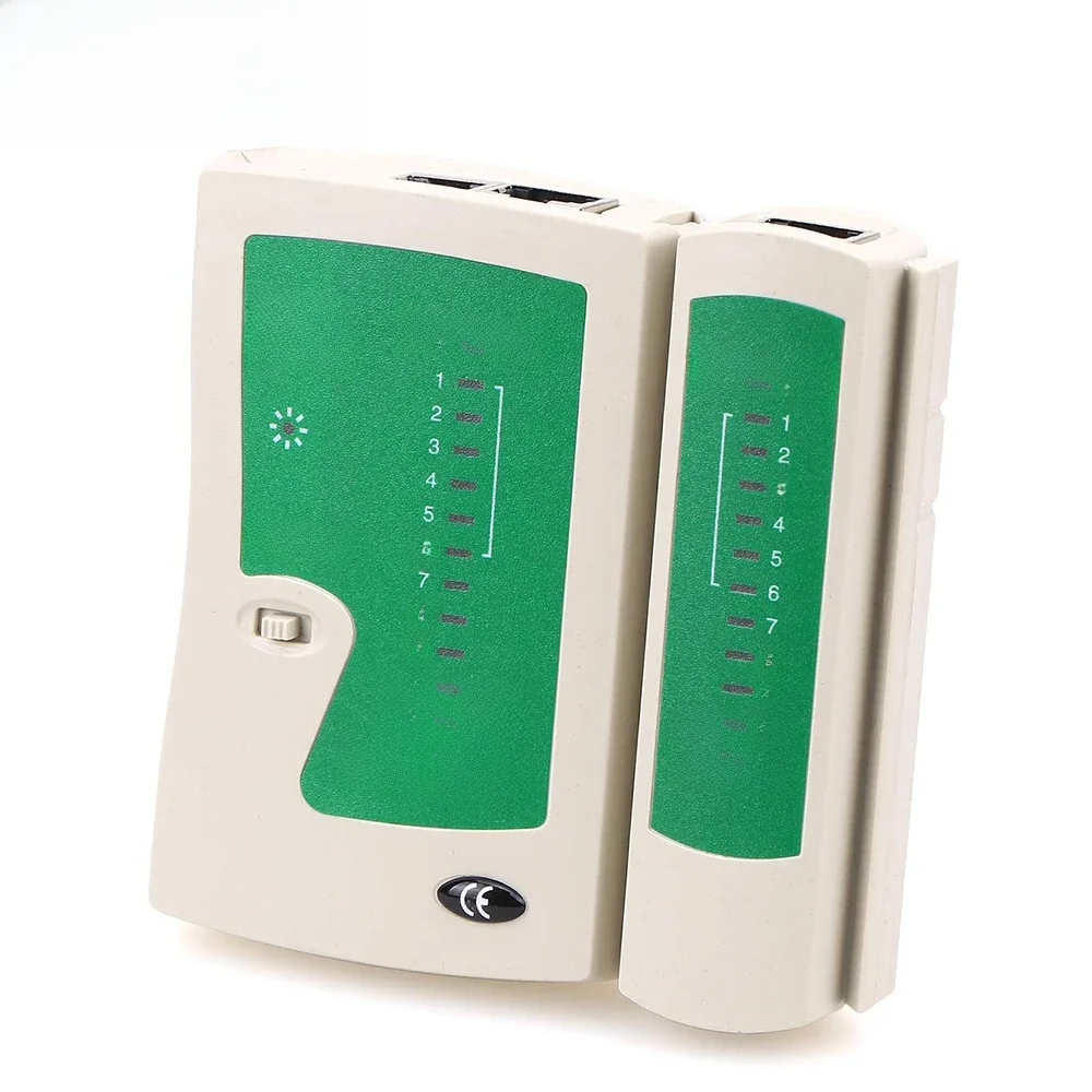 AMPCOM Tester kabli sieciowych RJ45 Tester kabli Ethernet Narzędzie testowe Lan dla kabli LAN Cat5 Cat6 CAT7 8P 6P i kabli telefonicznych RJ11 — zdjęcie 2
