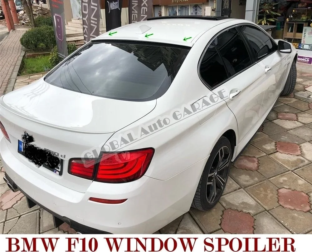 

For Bmw 5 Series F10 2010-2017 Window Spoiler Auto Accessory Universal Spoilers Car Antenna Black For Car Styling Diffüser Flaps