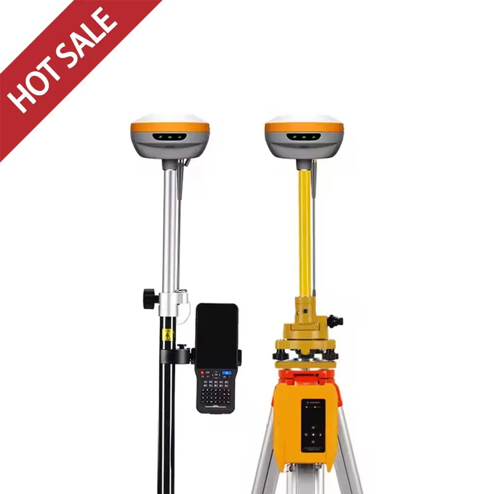Hi Target D8VR GNSS RTK V500 para montagem de instrumentos de levantamento terrestre Rover e base, rádio integrado transceptor visual