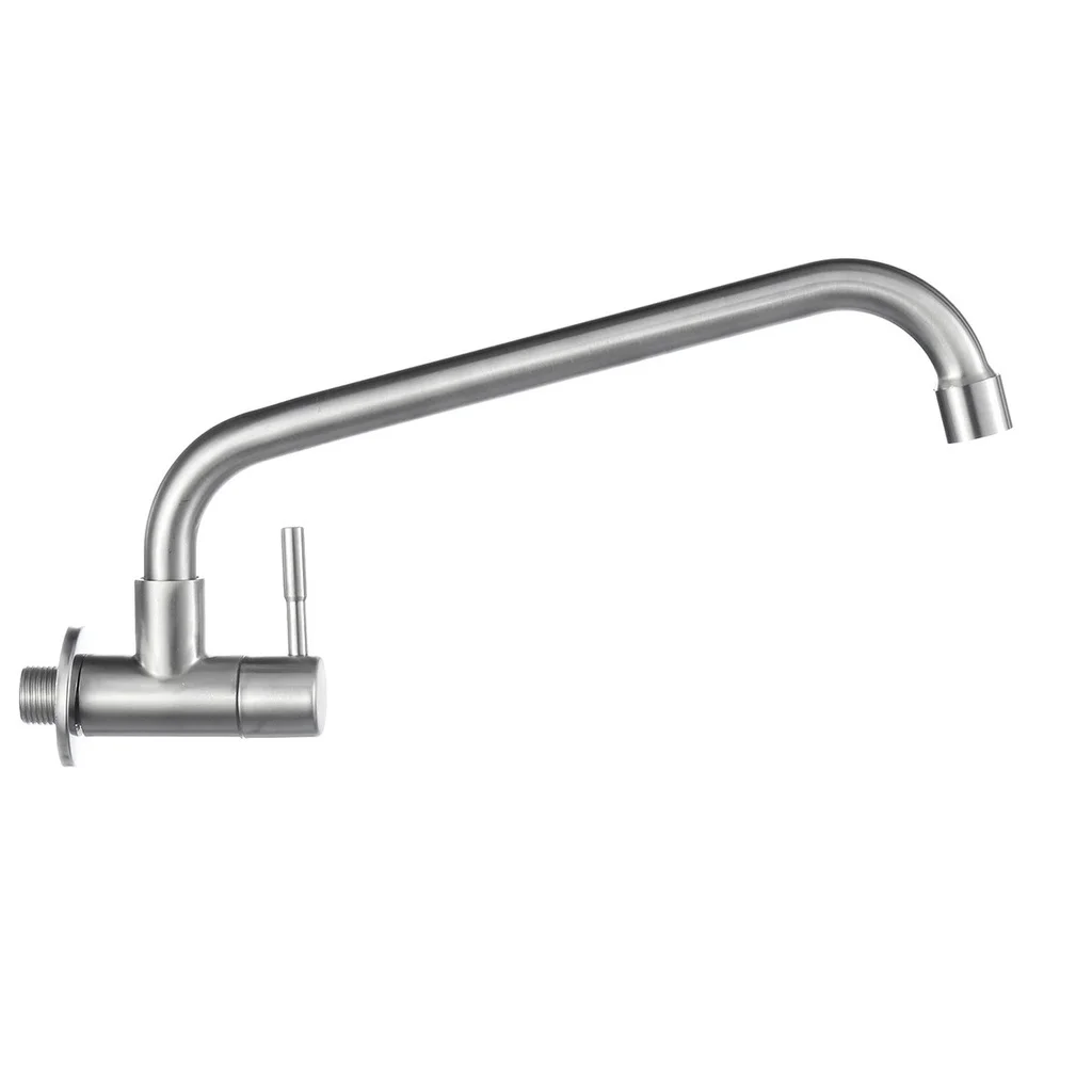 75SLT 1 Stainless Steel Kitchen Curved Wall Faucet