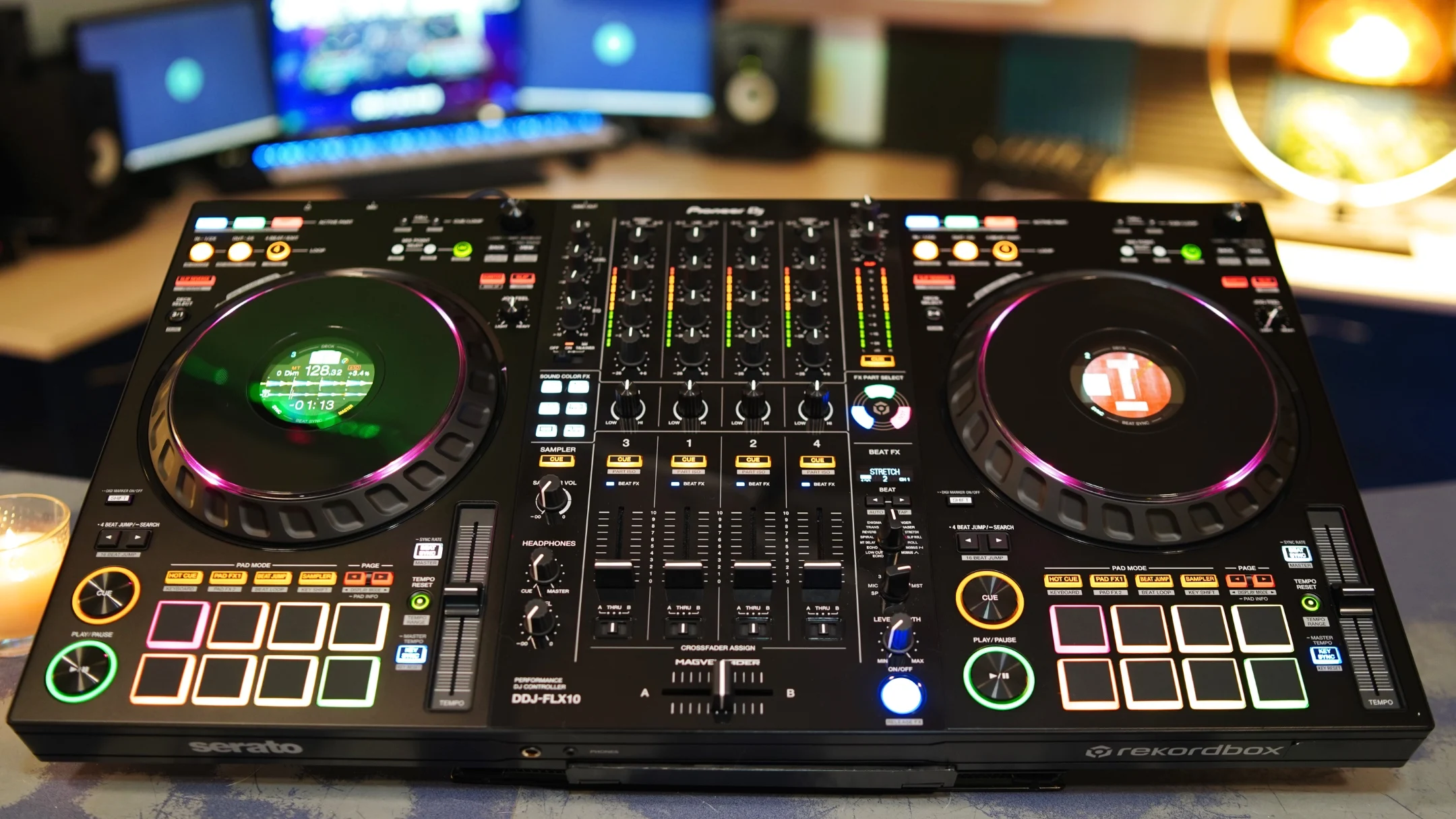 

100% ЛУЧШАЯ СКИДКА ПРОДАЖА Pioneer DJ DDJ FLX10 4-дековый DJ-контроллер